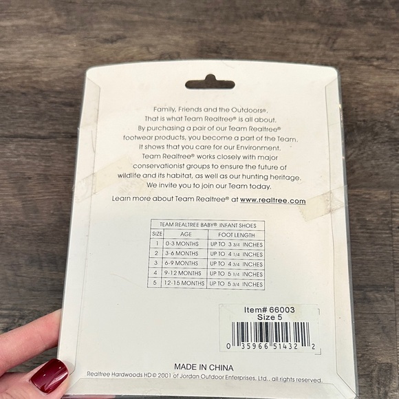 Team RealTree Baby Size 5 Tan/Camo Lace Up Shoe - Picture 7 of 7